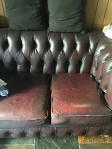 3 Seater leather sofa.