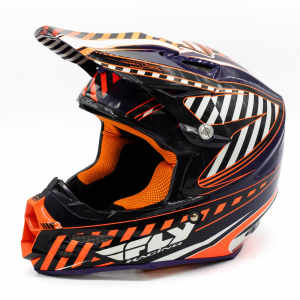 262154 - Fly Racing F2 Carbon Kevlar Jerry Lathrop Motorcycle Helmet