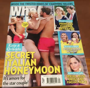 Who magazine. August 16, 2021. Katy Perry/ Orlando cover. Jim’s mags