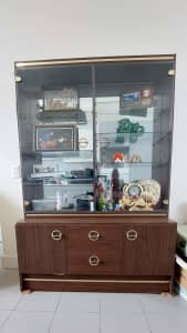 Mirror Display Cabinet With Drawers