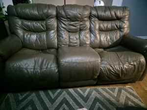 Real Leather Lounge suite for sale