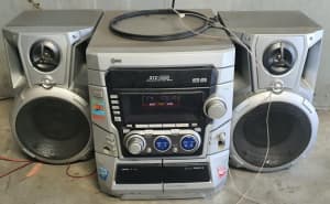 LG bookshelf speaker with bonus MP3 CD Cassette Stereo, Carlton pickup