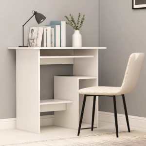 Desk White 80x45x74 cm Engineered Wood...