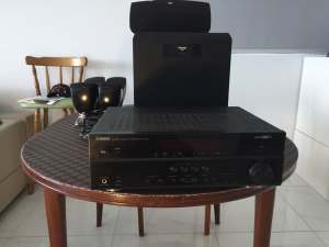 Yamaha AV Receiver- Nat Sound RXV571 & Klipsch SW-350 Theater Pack