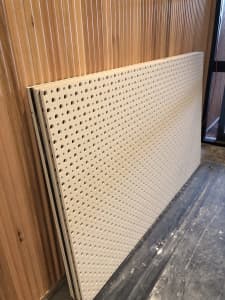 Perforated plasterboard sheets and V- board