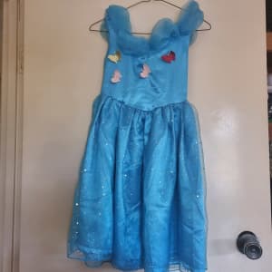 Girls blue dress size 8-10