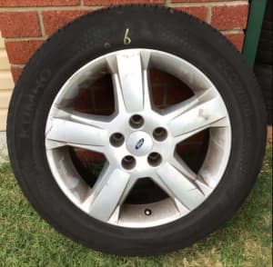 Ref 6 Ford Territory rims and tyres 225/55/17 