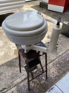 Boat toilet TMC manual flush ceramic bowl