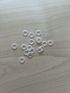 White Rubber O-Ring Dampers Keyboard