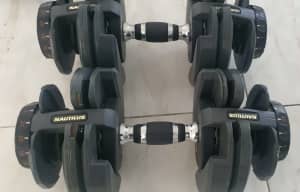 Nautilus Adjustable Dumbbell Pair with Weight Tray