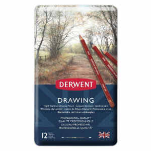 RRP-$59.00!! Derwent Drawing Tin Set 12 Pack