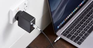 Cygnett Flow  Dual USB-C & USB-A Travel Charger 57W & USB-C Cable