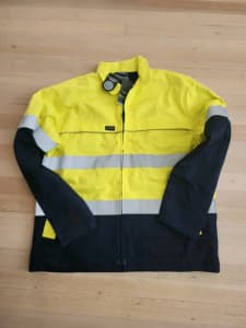 Syzmik Hi Vis Cotton Drill Taped Jacket BRAND NEW NEVER USED Size L