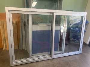 1330H x 2150W commercial sliding window Clear Anodised: Wetherill Park