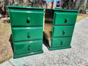 Pair of Solid Wood Bed Side Tables