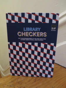 Salt & Pepper Library Checkers Set Preloved As New Condition