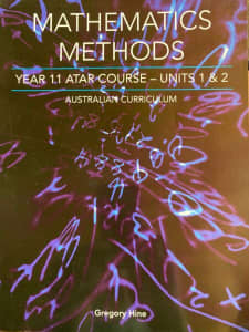 MATHEMATICS METHODS Year 11 ATAR Course - Units 1 & 2