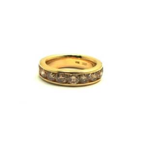 10ct Yellow Gold Ladies Diamond Ring Size J 1.5ct TDW