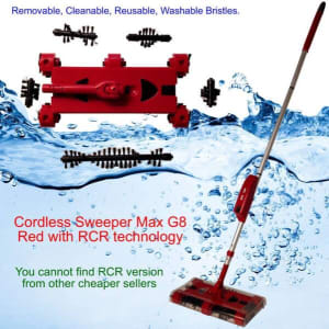 Cordless Sweeper Max G8 Red with Swivel RCR technology Bristles