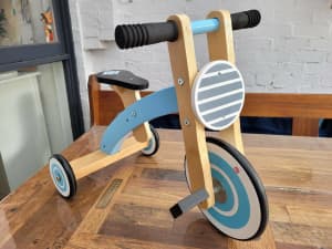 Cyclops Kid Retro Wooden Tricycle Trike Ride On Toy (2-5yo) - Richmond