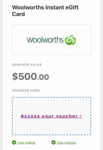 Woolies E-Gift Card