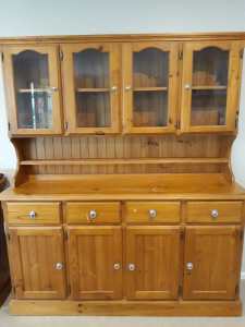 Pine buffet and hutch
