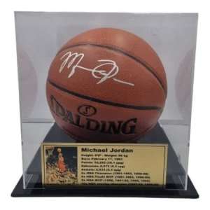 Michael Jordan Signed Basketball W/Display Case 276510