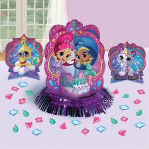 Shimmer and Shine Birthday Party Table Decorating Kit 3 pieces 