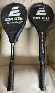 2 Vintage EMRIK racquet with cover. Both in great condition.