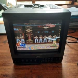 Vintage 9 inch Colour JVC PVM Retro Gaming monitor