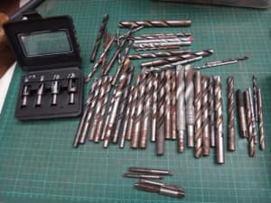 plug cutter set and large collection of drill bits sell thelot