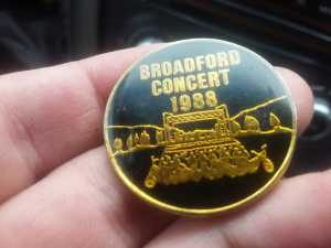 Broadford 1988 concert badge