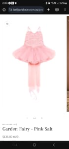 BNWT Bella & Lace Brand Pink Salt Garden Fairy Dress Zize 5-6