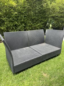 Outdoor Wicker Lounge (Base Only)