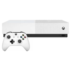 Xbox One S All Digital and a controller (used extremely rarely)