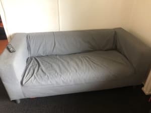Simple Grey Double Couch