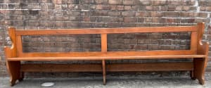 Antique Timber Church Pews Dining 3050mm Benches Seats Chairs Cafes