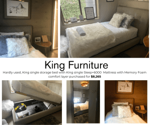 King Furniture King Single Storage Bed