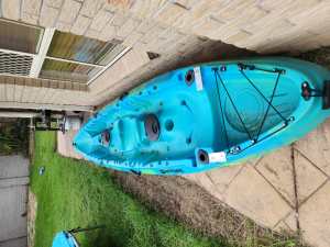 Double Kayak with water snake motor
