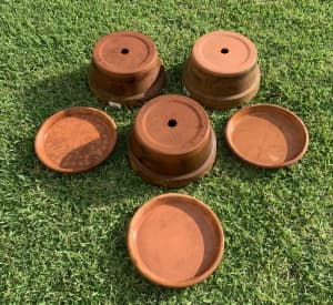 Made in Italy Terra cotta Clay Pot and Saucer, $25 per Set