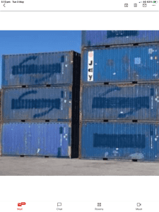 Shipping containers 20ft ex Sydney
