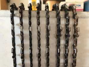 8 X 12 inch used/resharpened chainsaw chains 3/8LP-050-44DL fit Stihl