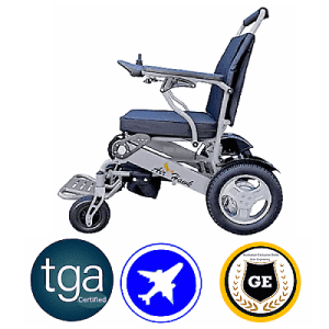 Foldable electric wheelchair lightweight heavy-duty motorise AirHawk