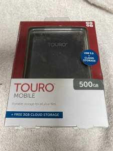 Hitachi Touro 500gb mobile data storage. New. Leichhardt