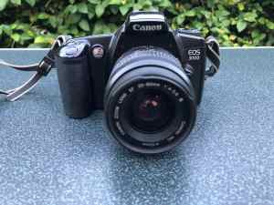 Vintage Canon EOS3000 black film camera