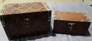 Ornate Wooden Boxes with Hook type latch