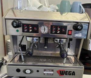Commercial Wega atlas coffee machine and electronic Grinder