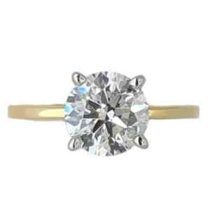 14ct Yellow Gold Ladies Diamond Ring Size K 003000251889