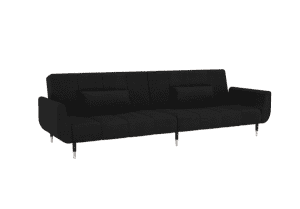 vidaXL 2-Seater Sofa Bed Two Pillows Velvet (SKU:337588) Free Delivery