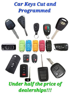 Car Keys Cut under half the price of the dealerships!! 